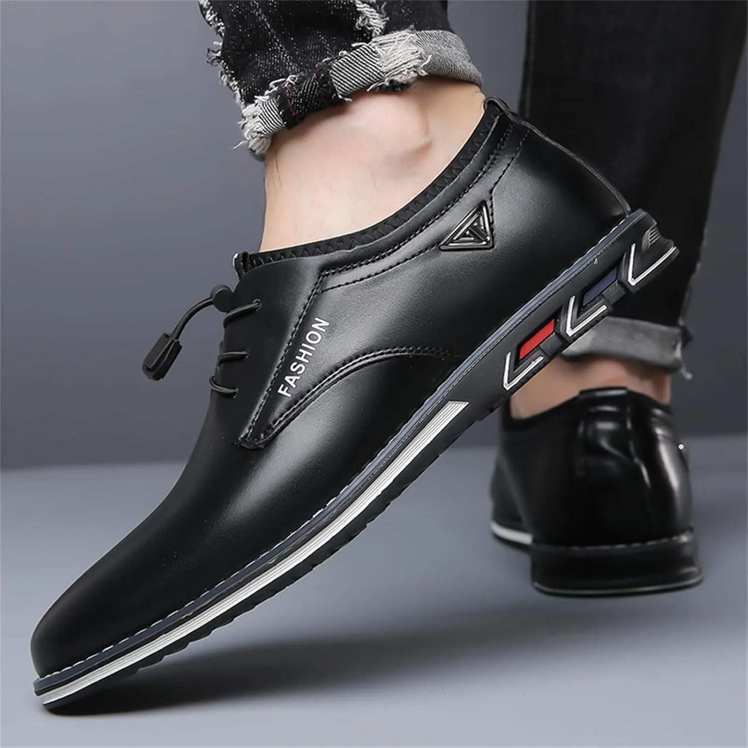 Mens Casual Shoes Flat Lace-up Wedding Dress Shoes Business Office Comfort Loafers Fashion Walking Driving Sneakers