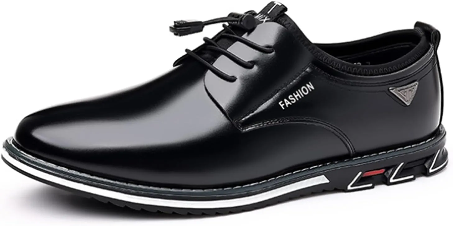Mens Casual Shoes Flat Lace-up Wedding Dress Shoes Business Office Comfort Loafers Fashion Walking Driving Sneakers
