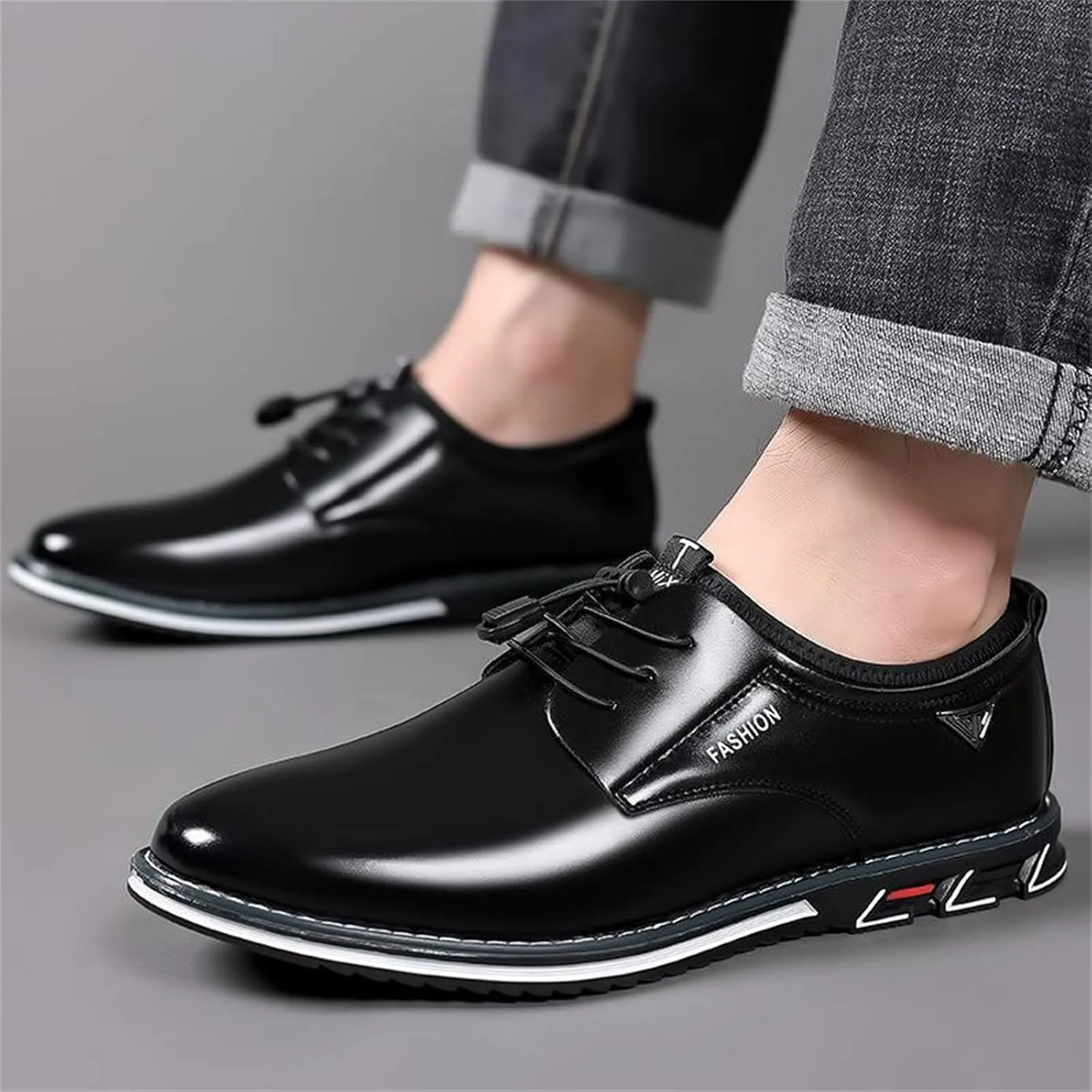 Mens Casual Shoes Flat Lace-up Wedding Dress Shoes Business Office Comfort Loafers Fashion Walking Driving Sneakers