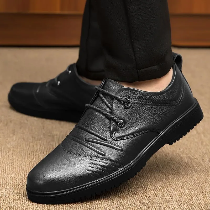 Men's Comfortable Formal Wedding Dress Shoes Mens Classic Lace Up Loafers Shoes Modern Wedding Office Work Oxfords Shoes for Men