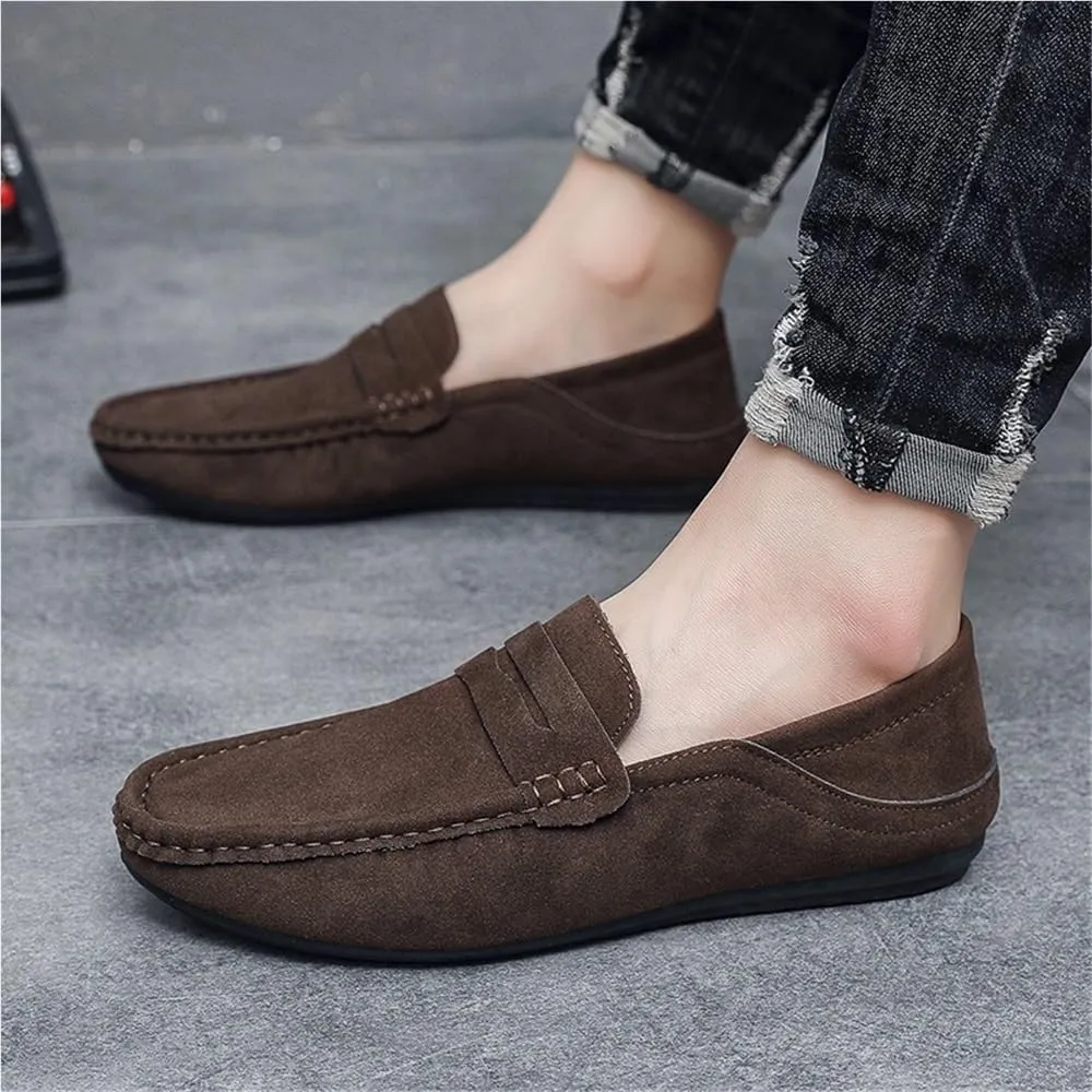 Mens Comfortable Loafers Shoes for Business Casual Office Work Wedding Lightweight Anti-Slip Walking Slip On