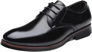 Men's Comfortable Oxford Shoes Men Leather Shoes Casual Shoes Luxury Business Dress Shoes All-Match Wedding Shoes Man Mens Soft Patent Leather