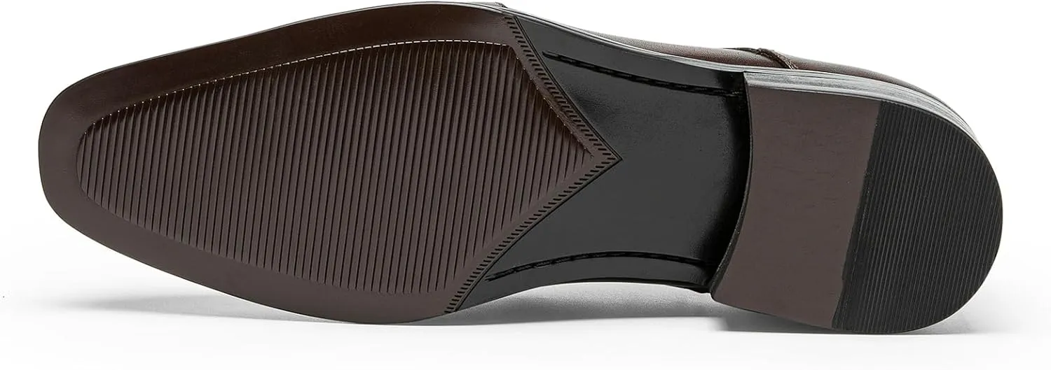 Men's Dress Shoes Derby- Modern Fashion Genuine Full Grain Leather Business Casual Shoes for Men