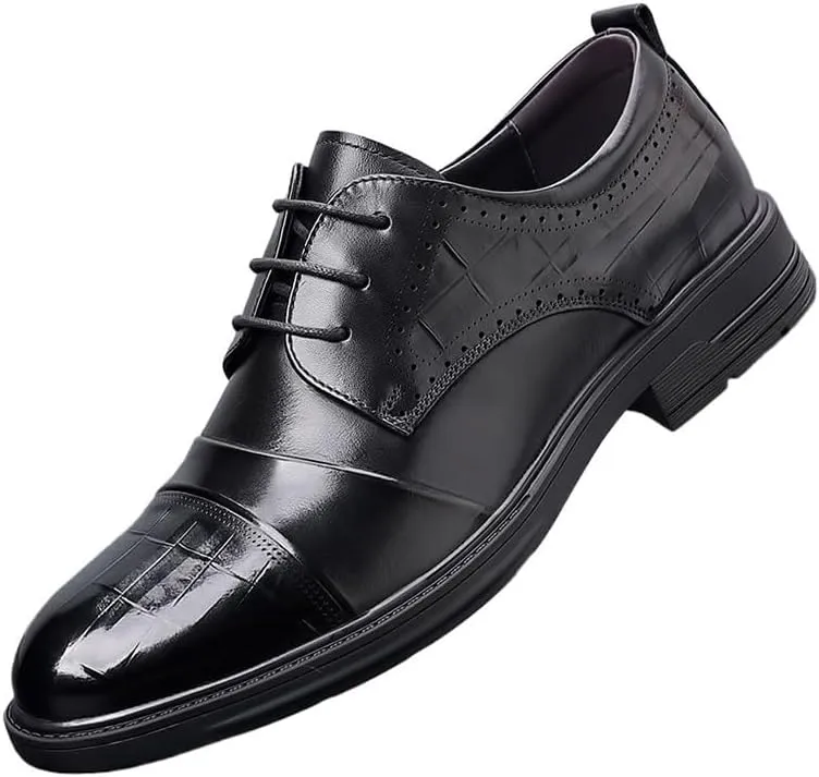 Men's Dress Shoes Men Comfortable Fashion Casual Leather Shoes Business Office Wedding Formal Modern Oxfords