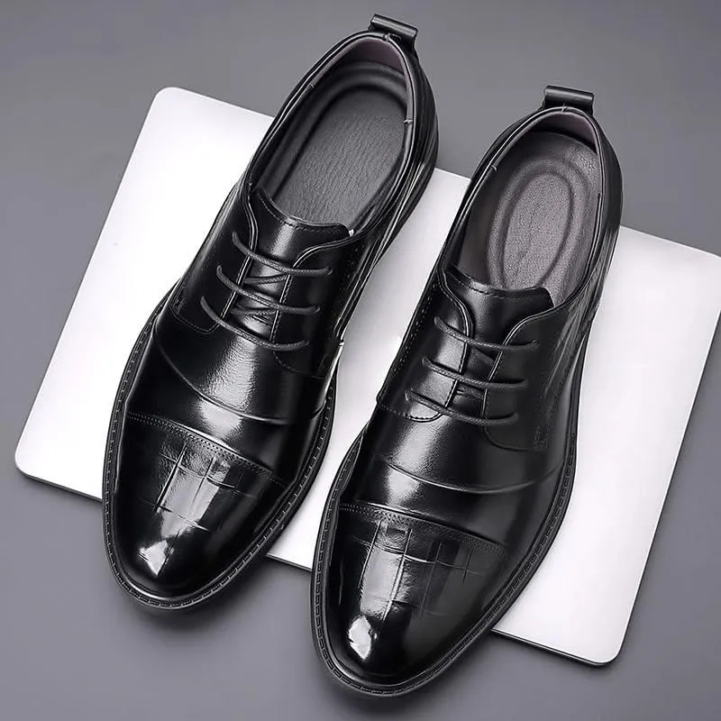Men's Dress Shoes Men Comfortable Fashion Casual Leather Shoes Business Office Wedding Formal Modern Oxfords