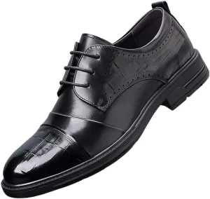 Men's Dress Shoes Men Comfortable Fashion Casual Leather Shoes Business Office Wedding Formal Modern Oxfords