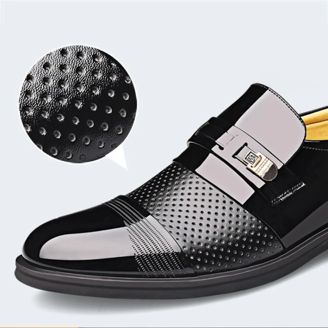 Men's Dress Shoes Oxfords Breathable Modern Derby Shoes Formal Business Wedding Shoes Classic Suit Shoes