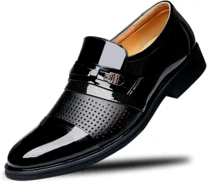 Men's Dress Shoes Oxfords Breathable Modern Derby Shoes Formal Business Wedding Shoes Classic Suit Shoes