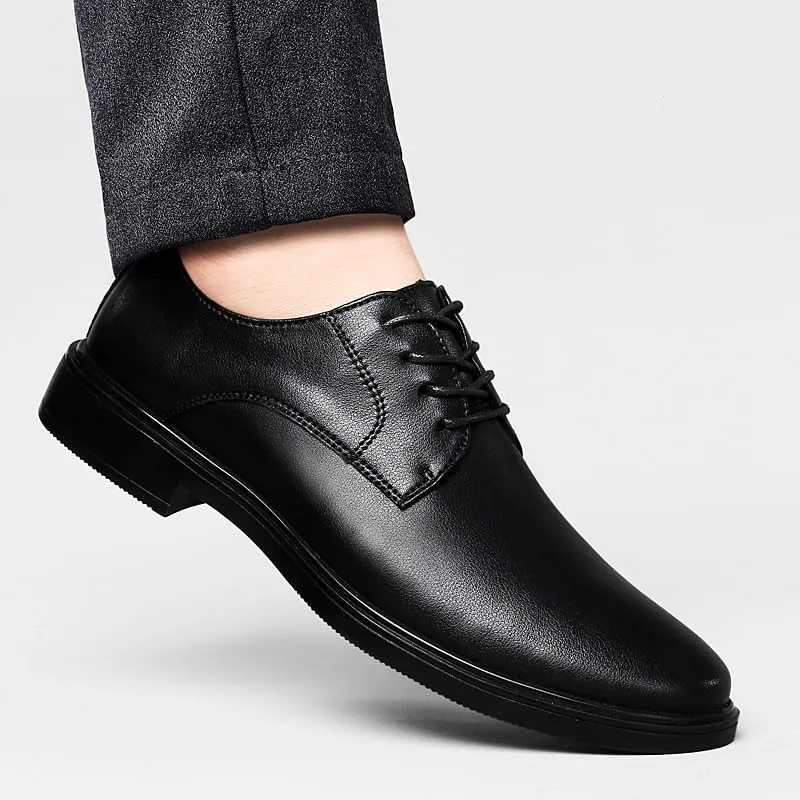 Mens Dress Sneakers Orthopedic Leather Shoes Genuine Leather Derby Fashion Formal Tuxedo Walking Shoes Wedding