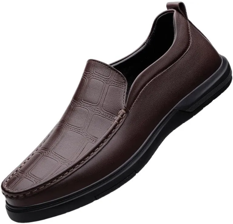 Men's Fashion Sneakers Mens Modern Classic Slip On Oxfords Men Casual Wedding Faux Patent Derby Shoe