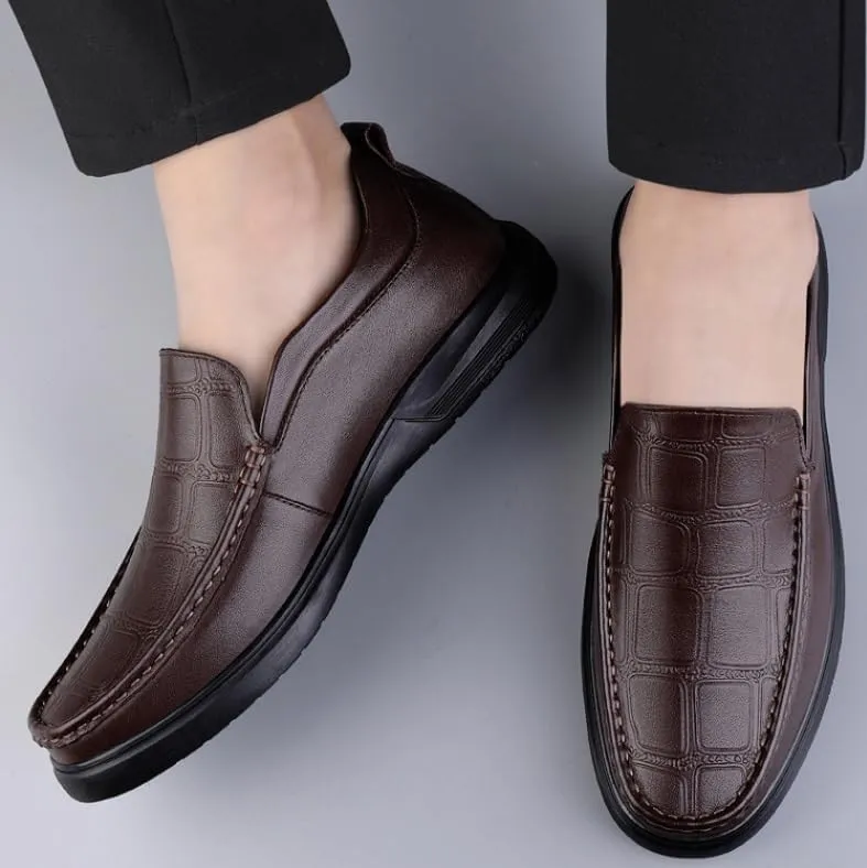 Men's Fashion Sneakers Mens Modern Classic Slip On Oxfords Men Casual Wedding Faux Patent Derby Shoe