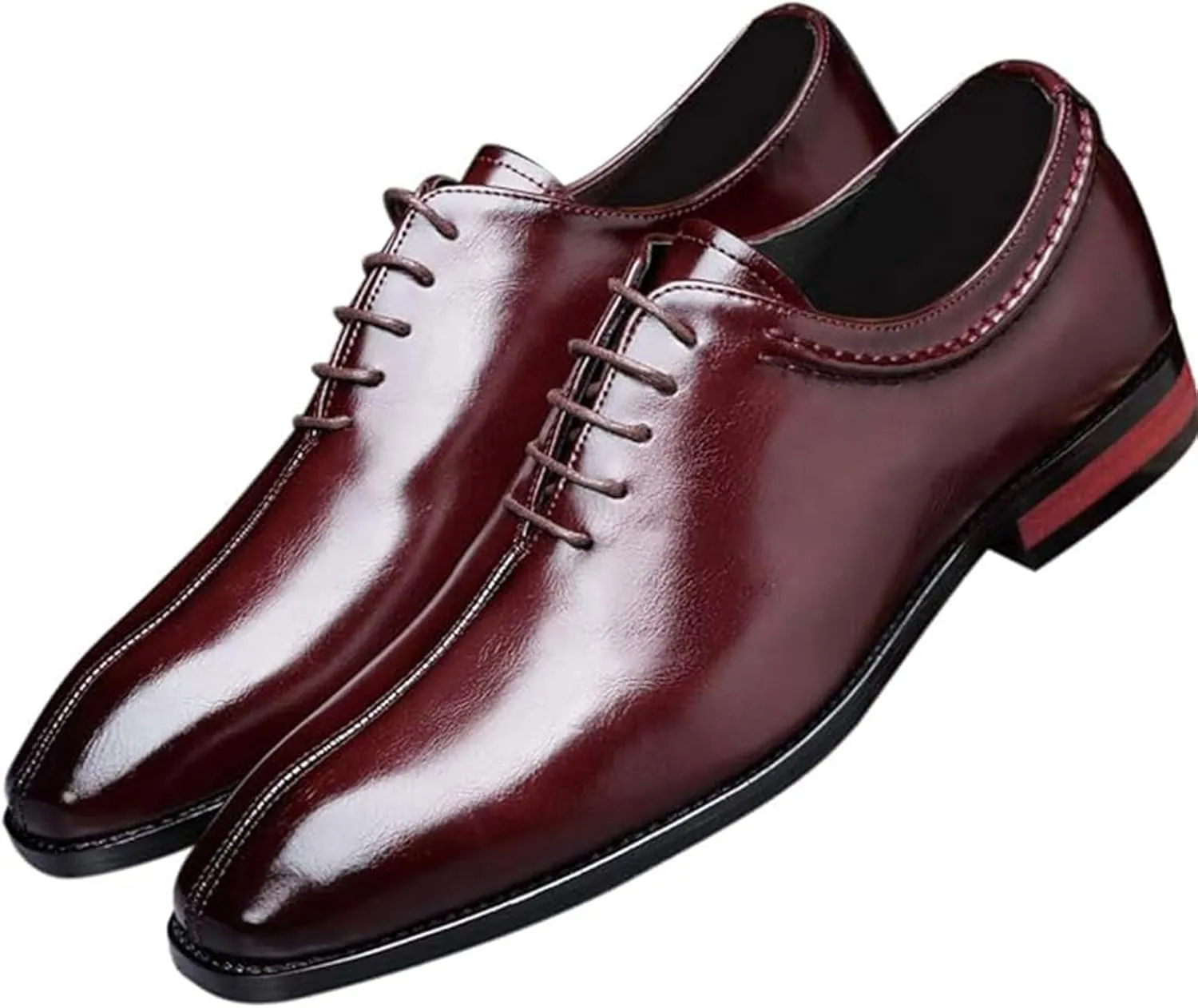 Mens Formal Dress Oxford Shoes Classic Modern Wedding Leather Full Cut