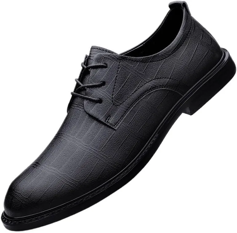 Men's Genuine Leather Oxfords Shoes Mens Business Classic Formal Dress Shoes Lace-up Fashion Sneakers for Men