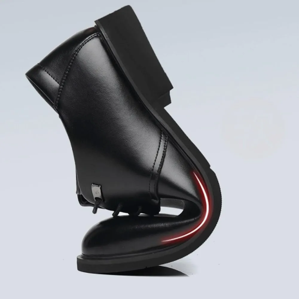 Men's Invisible Height Shoes Mens Lace-up Leather Dress Shoes Men Prom Wedding Heels Oxfords Patent Leather Formal Dress Increasing Elevator Shoes