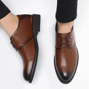 Men's Invisible Height Shoes Mens Lace-up Leather Dress Shoes Men Prom Wedding Heels Oxfords Patent Leather Formal Dress Increasing Elevator Shoes