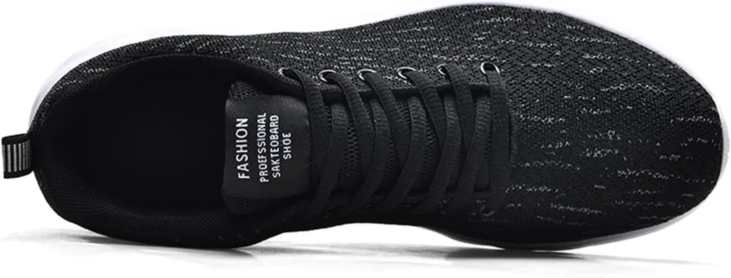 Mens Lace up Sports Shoes Comfy Arch Support Walking Shoes Breathable Lightweight Cushion Running Shoe for Men Daily Work Lace up Sneakers Travel Friendly Long Standing Footwear