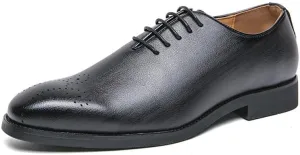 Men's Leather Lace Up Oxford Shoes Formal Leather Shoes Fashion Dress Sneakers Business Casual Derby Shoe for Men