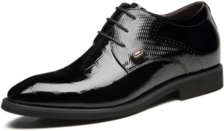 Men's Leather Oxfords Summer Lace Up Classic Dress Shoes Fashion Casual Business Loafers Shoes for Men