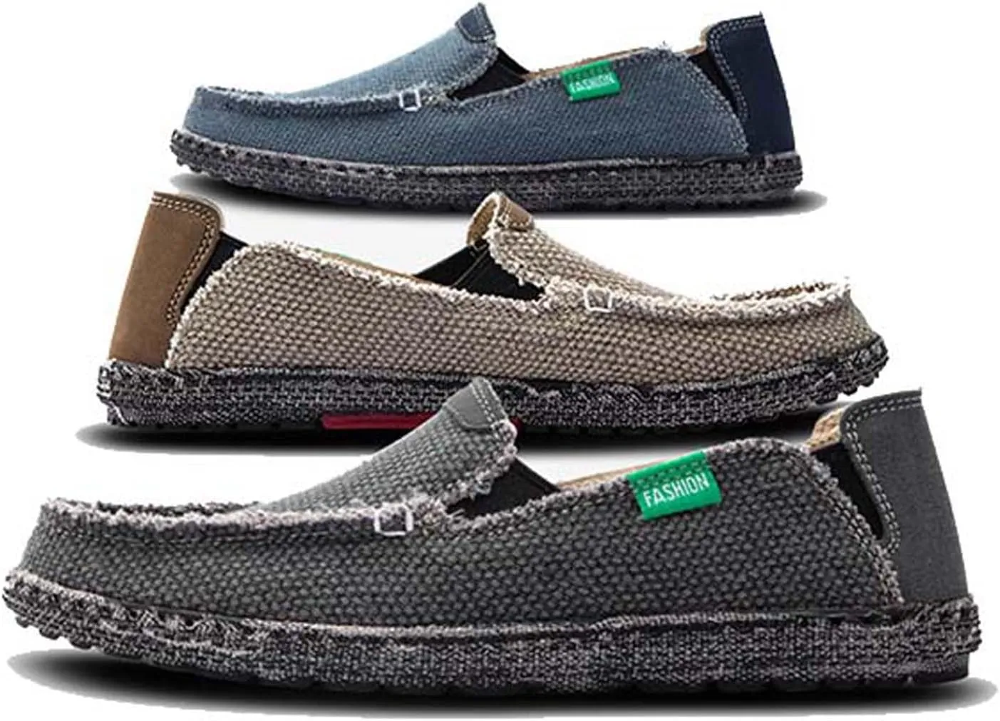 Men's Loafer Shoes Slip on Deck Shoes Cloth Canvas Casual Walking Shoes