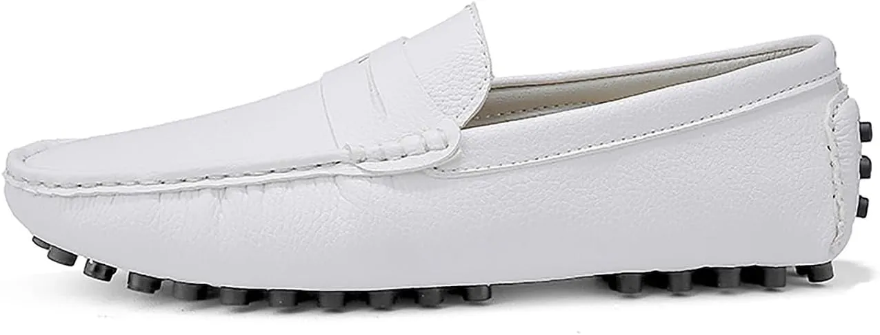 Mens Loafers Casual Silp On Leather Penny Loafers Fashion Lightweight Driving Boat Shoes for Mens