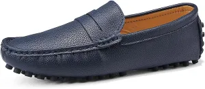 Mens Loafers Casual Silp On Leather Penny Loafers Fashion Lightweight Driving Boat Shoes for Mens