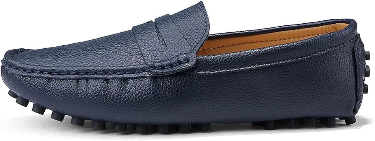 Mens Loafers Casual Silp On Leather Penny Loafers Fashion Lightweight Driving Boat Shoes for Mens