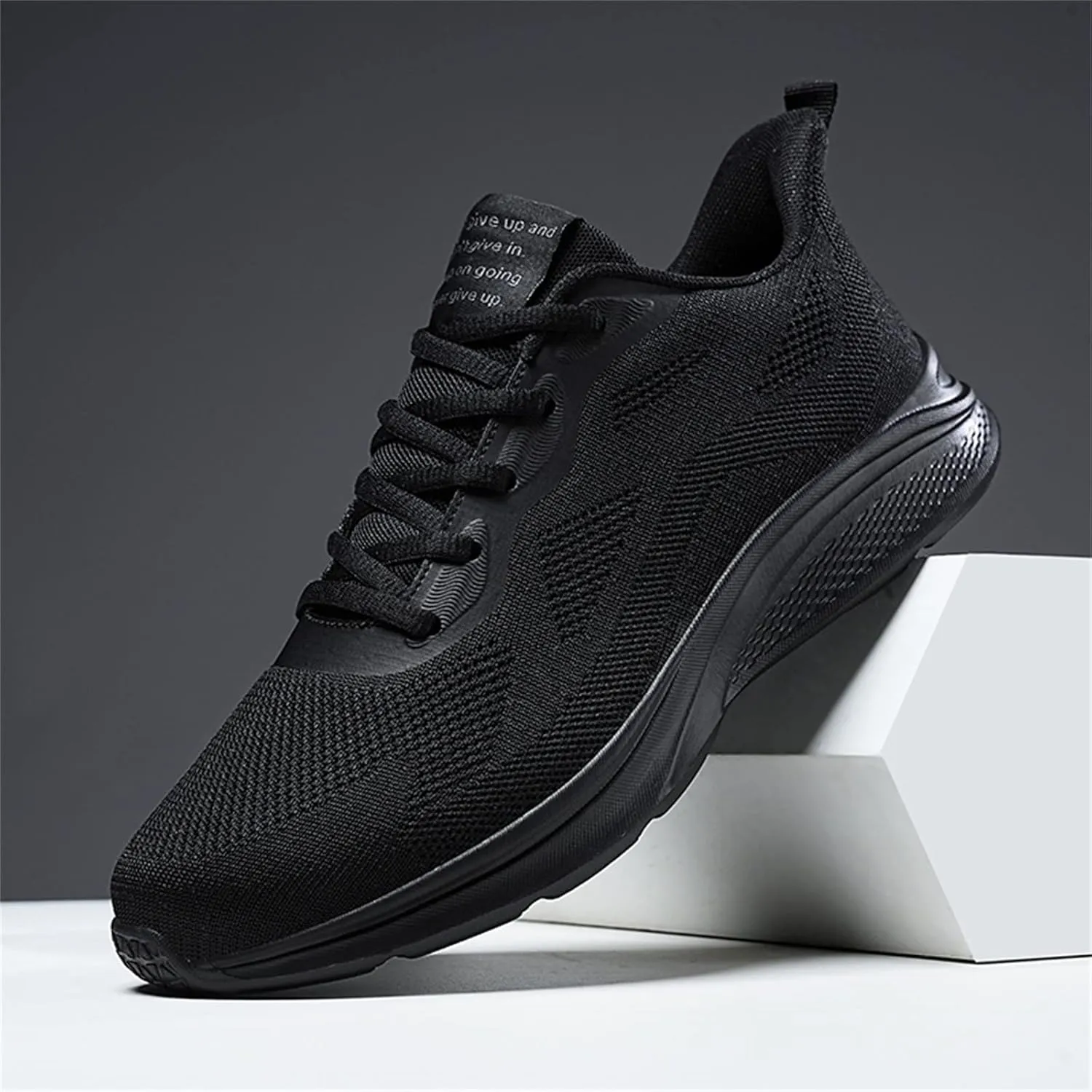 Mens Shoes Mesh Breathable Lace Up Solid Color Casual Fashion Simple Shoes Running Shoes Men's 515 V1 Sneaker, 9 XX-Narrow