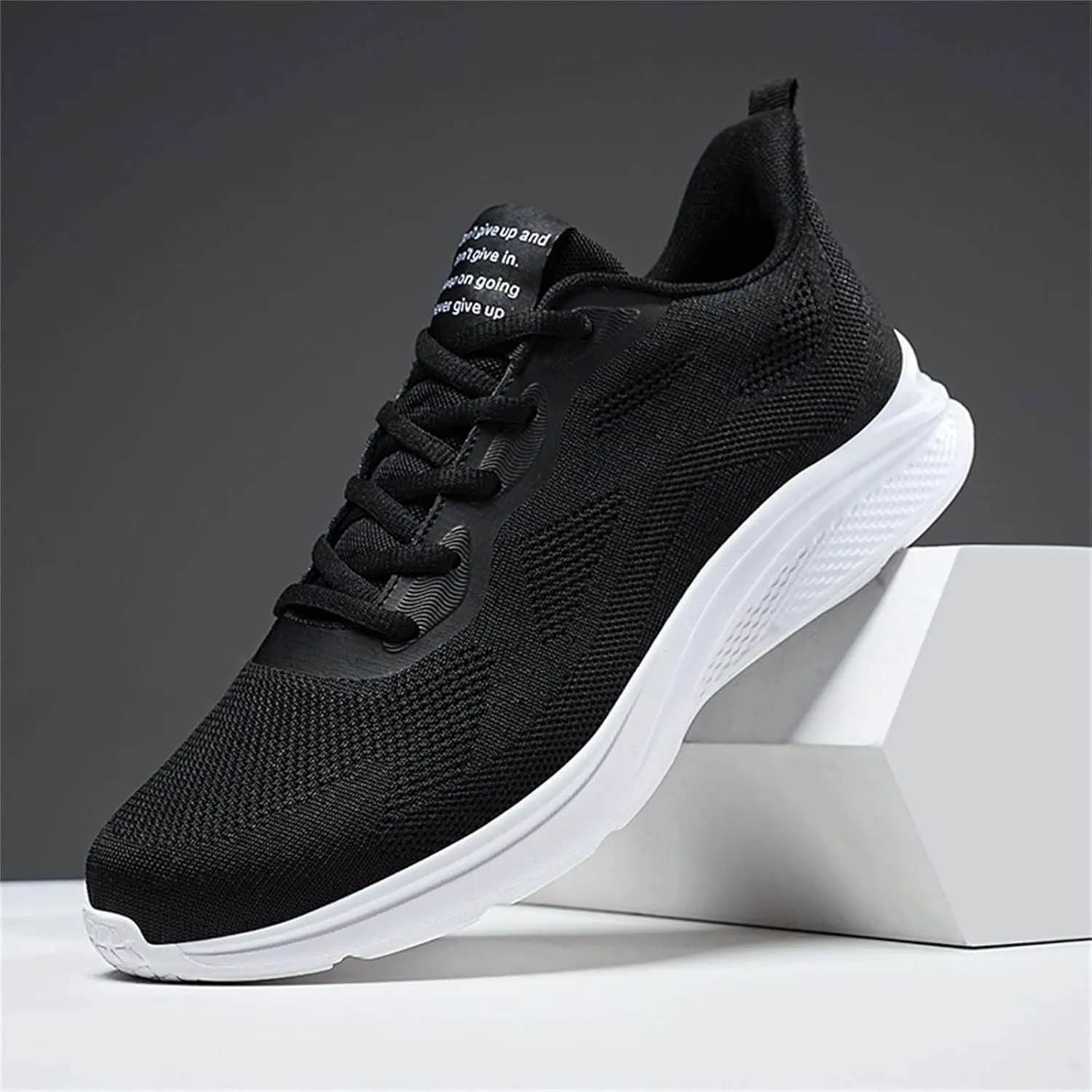 Mens Shoes Mesh Breathable Lace Up Solid Color Casual Fashion Simple Shoes Running Shoes Men's 515 V1 Sneaker, 9 XX-Narrow
