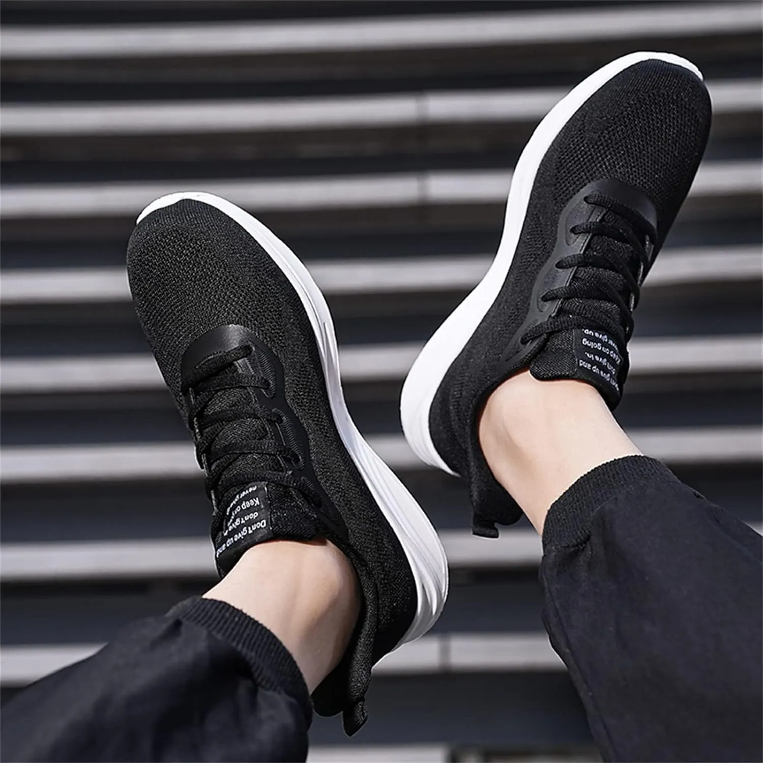 Mens Shoes Mesh Breathable Lace Up Solid Color Casual Fashion Simple Shoes Running Shoes Men's 515 V1 Sneaker, 9 XX-Narrow