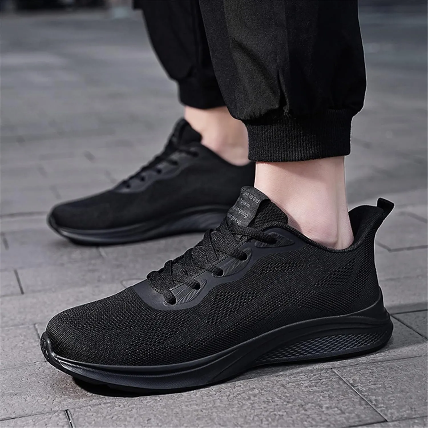 Mens Shoes Mesh Breathable Lace Up Solid Color Casual Fashion Simple Shoes Running Shoes Men's 515 V1 Sneaker, 9 XX-Narrow
