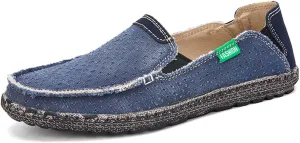 Men's Slip on Deck Shoes Cloth Canvas Casual Loafer Shoes