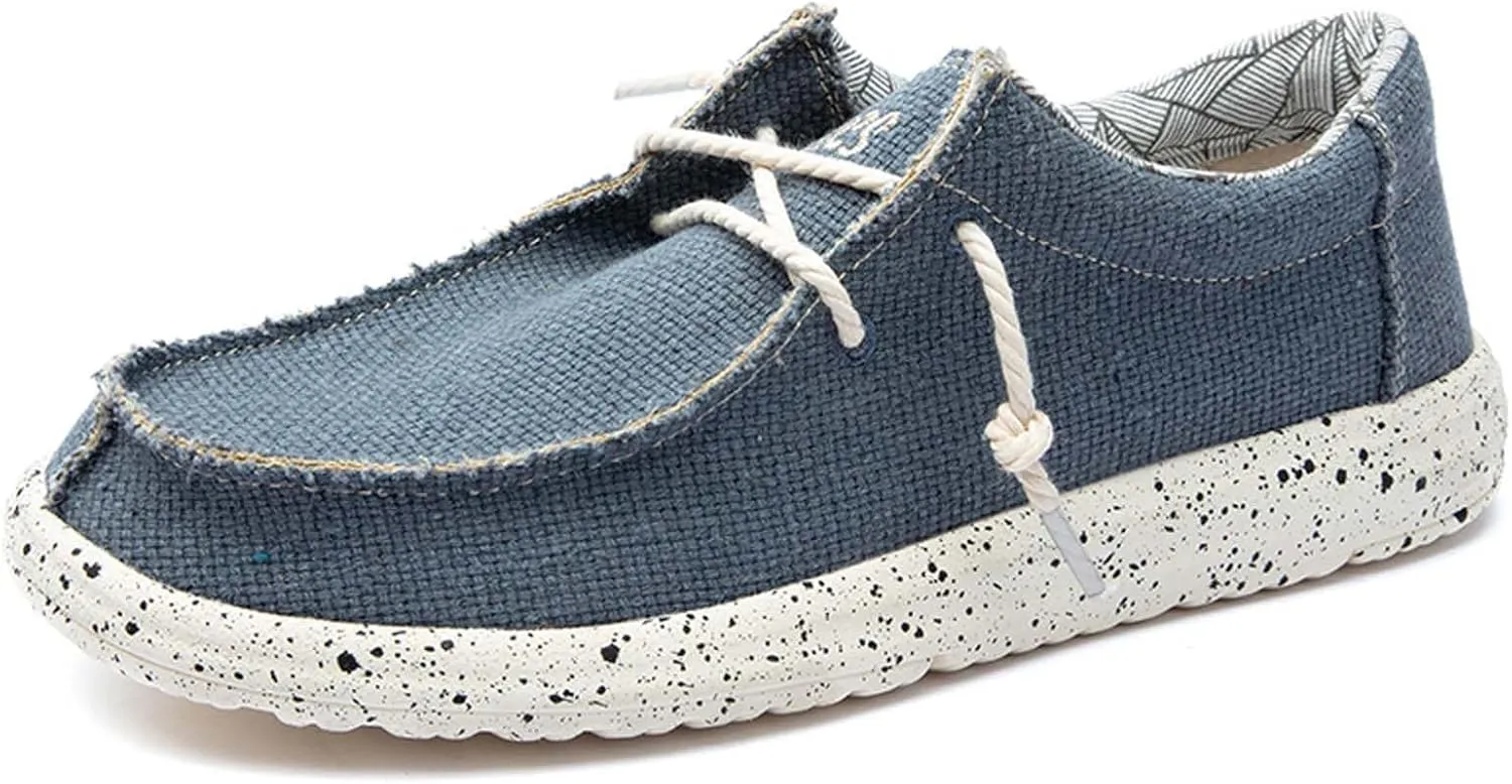 Men's Slip on Deck Shoes Cloth Casual Walking Shoes Loafer Shoes