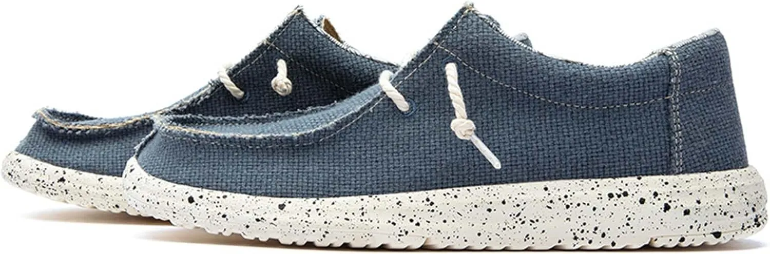 Men's Slip on Deck Shoes Cloth Casual Walking Shoes Loafer Shoes