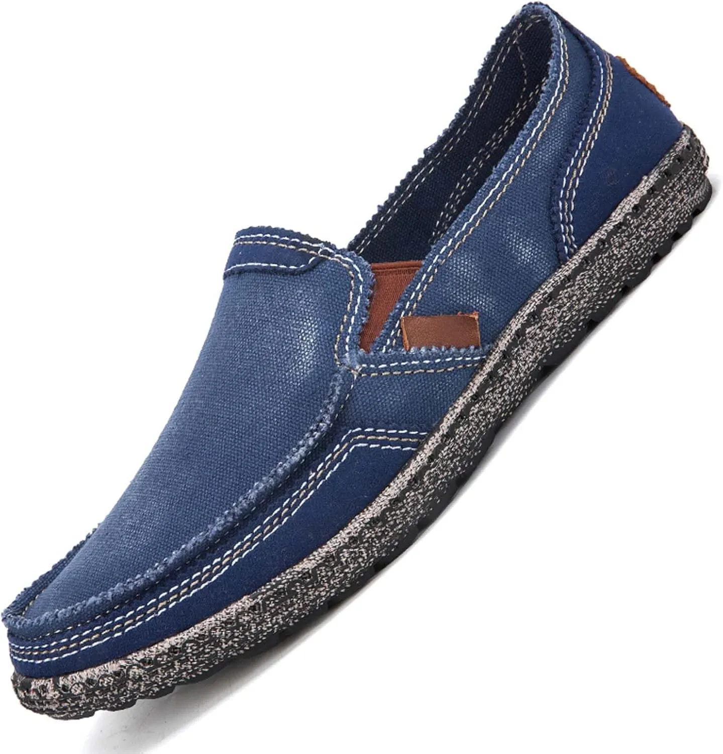Men's Slip on Deck Shoes Loafer Shoes Cloth Canvas Casual Walking Shoes