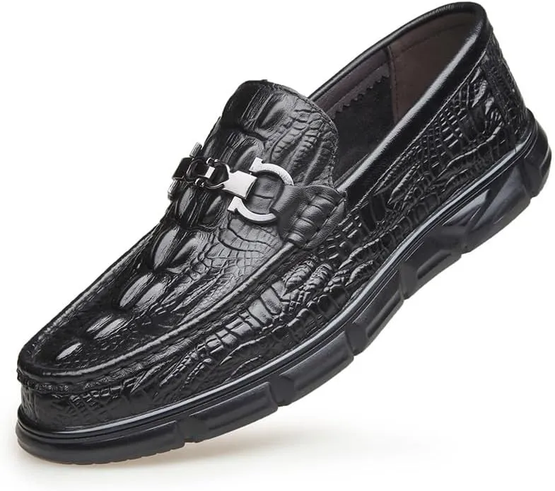 Mens Slip on Loafers Comfortable Work Shoes Non-Slip Walking Shoes Casual Fashion Business Shoes for Office Dress