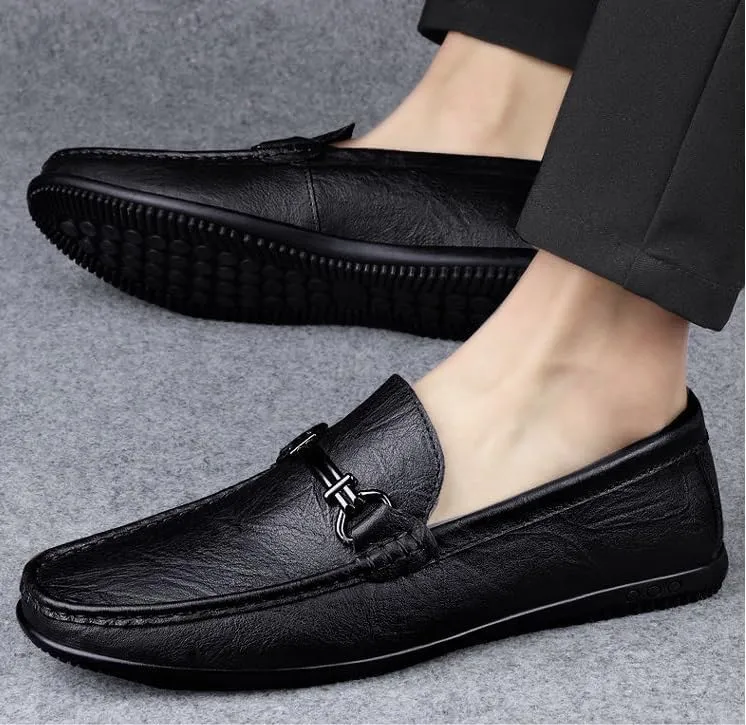 Men's Slip-Ons Loafers Casual Comfortable Wedding Office Dress Shoes Mens Patent Leather Leather Formal Business Oxford Shoes