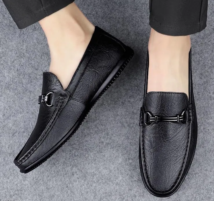 Men's Slip-Ons Loafers Casual Comfortable Wedding Office Dress Shoes Mens Patent Leather Leather Formal Business Oxford Shoes