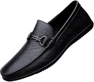 Men's Slip-Ons Loafers Casual Comfortable Wedding Office Dress Shoes Mens Patent Leather Leather Formal Business Oxford Shoes