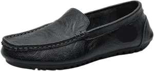 Mens Square Toe Loafers Slip On Moccasins Faux Leather Comfortable Anti Slip Flexible Lightweight Prom Wedding Casual Shoes