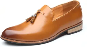 Men's Tassel Loafers Formal Business Classic Dress Shoes for Men Slip On Shoes Comfort Non-Slip Driving Shoes