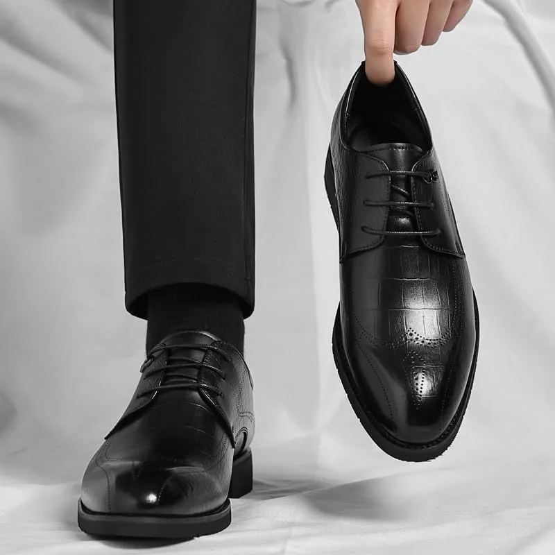 Mens Tuxedo Shoes Comfort Non Slip Casual Business Work Formal Shoes Business Sneaker Dress Shoes for Men(9.5)