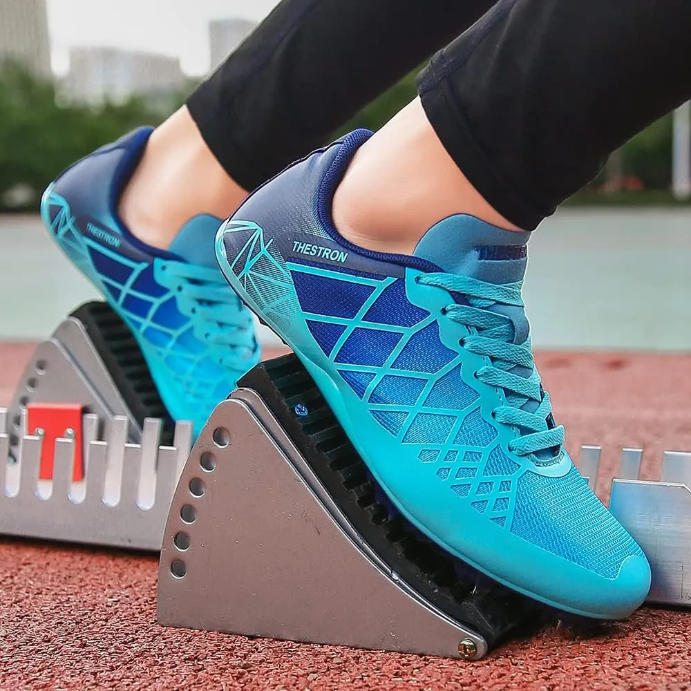 Mens Womens Boys Girls Spikes Athletics Racing Running Shoes Track and Field Sneaker 