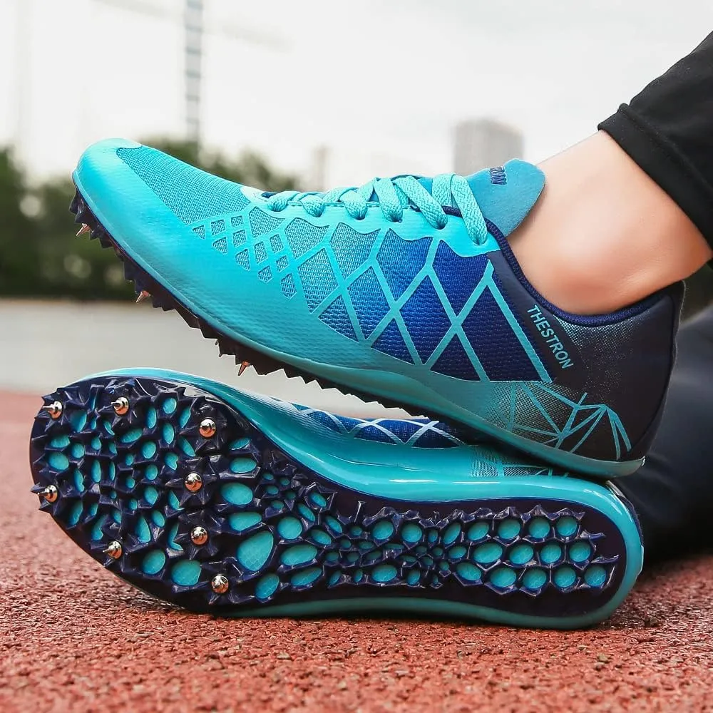 Mens Womens Boys Girls Spikes Athletics Racing Running Shoes Track and Field Sneaker 