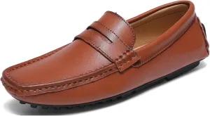 Minishion Boys Mens Comfortable Dress Shoes Loafers with Buckle Driving Moccasins YY007