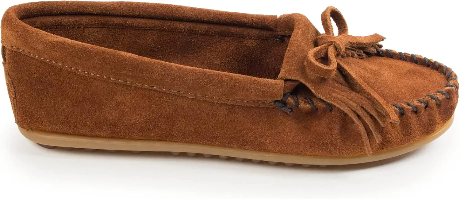 Minnetonka Women's Kilty Moccasin,Brown,10 M US