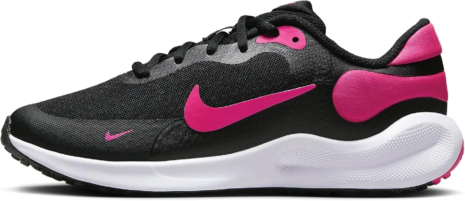 Nike Revolution 7 Boys FB7689-002 (Black/Hyper Pink-White), Size 3