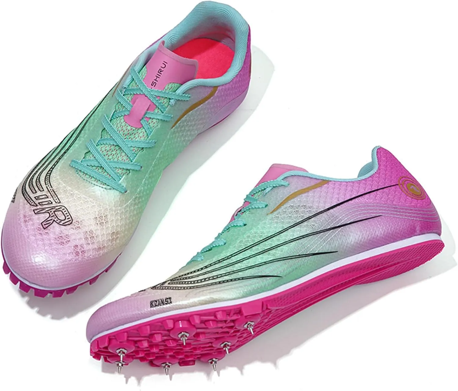 Professional Track and Field Shoes Men Women Spikes Sneakers Breathable Racing Jumping Sprint Running Training Shoes