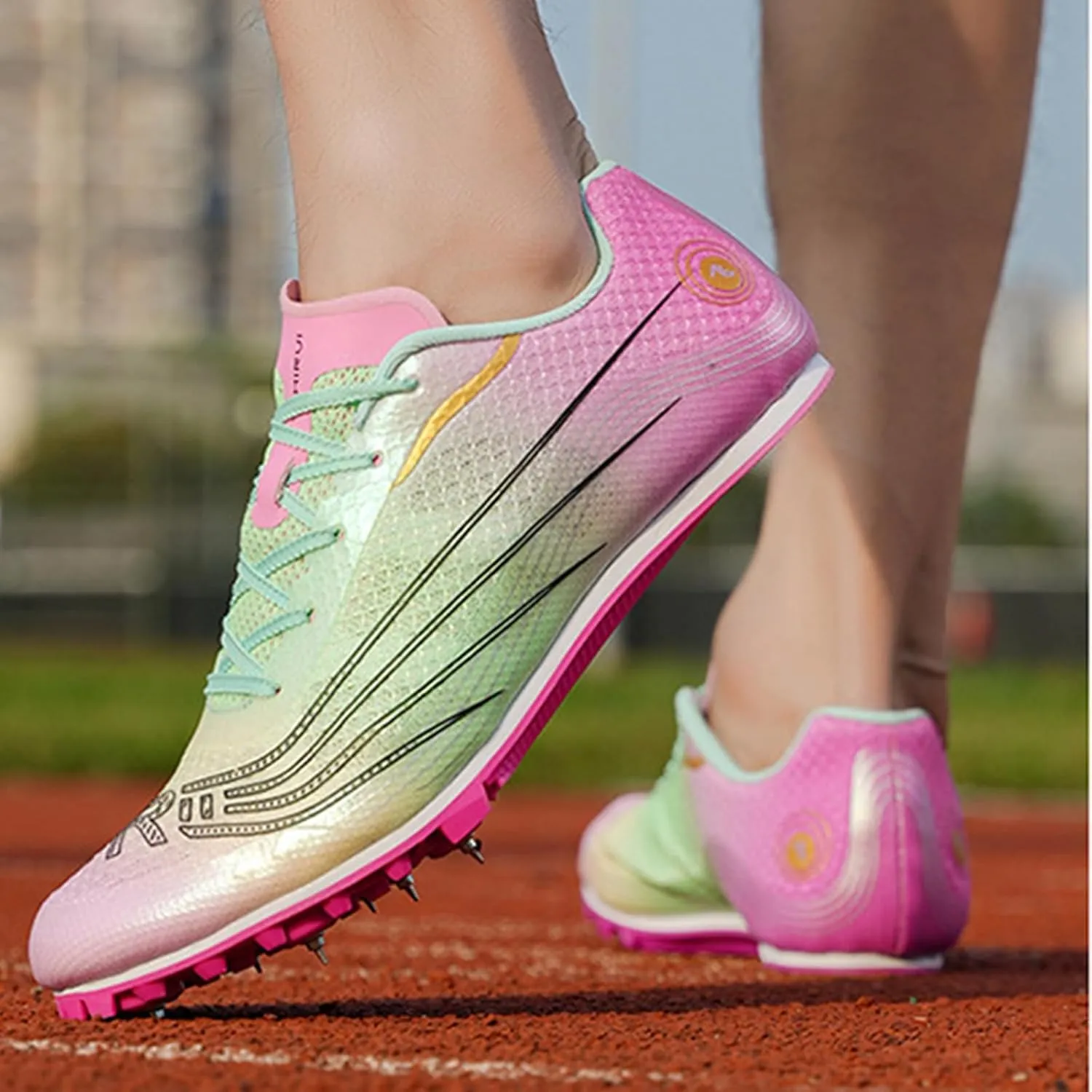 Professional Track and Field Shoes Men Women Spikes Sneakers Breathable Racing Jumping Sprint Running Training Shoes