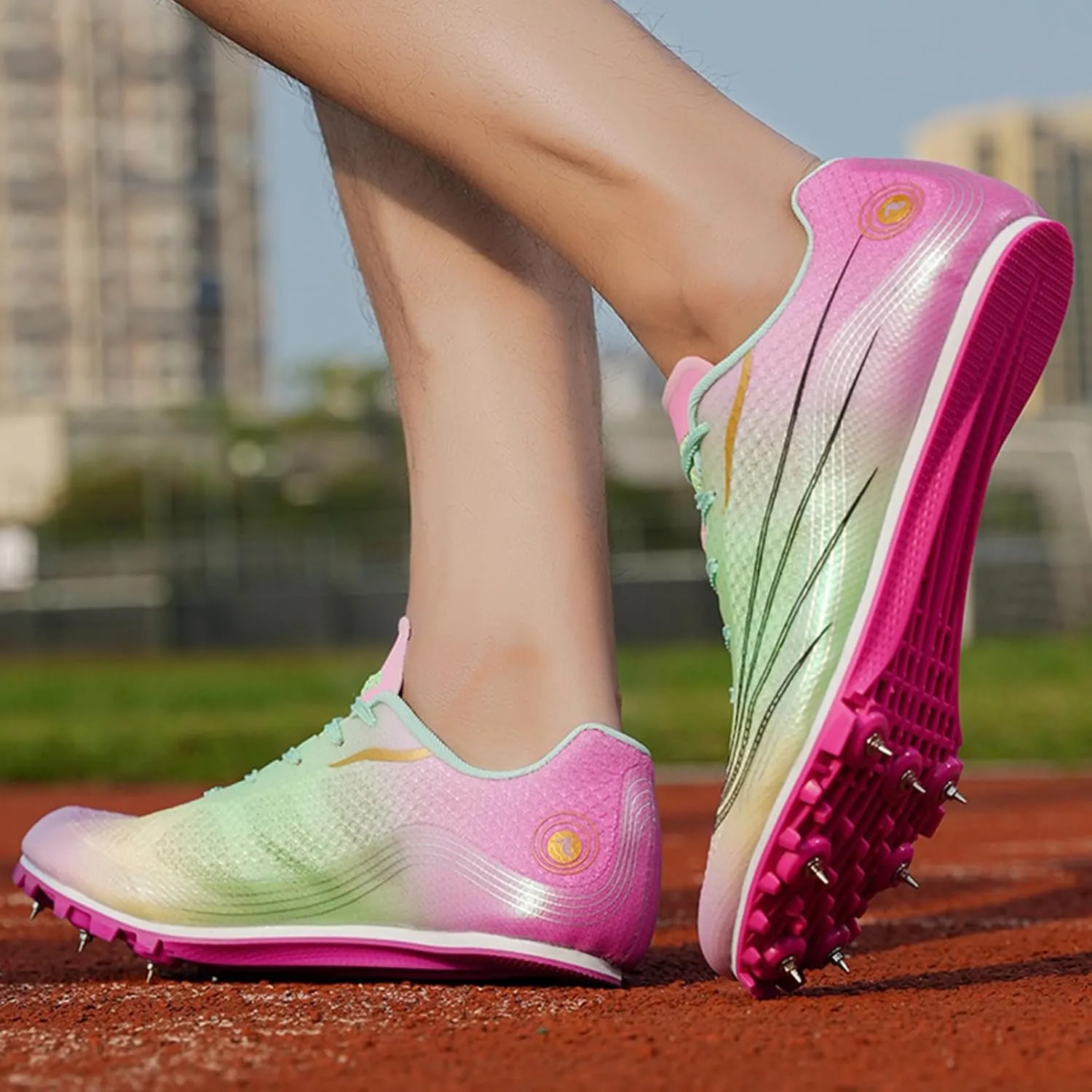 Professional Track and Field Shoes Men Women Spikes Sneakers Breathable Racing Jumping Sprint Running Training Shoes
