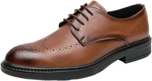 Retro Men's Lace-up Dress Business Shoe Man Patent Leather Fashion Dress Shoes Men Party Wedding Oxfords New Leather Shoes